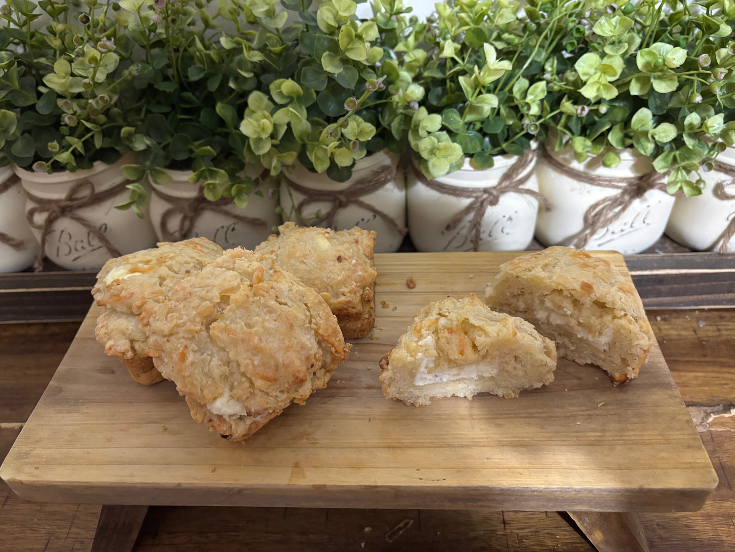 Garlic & Herb Sourdough Scone